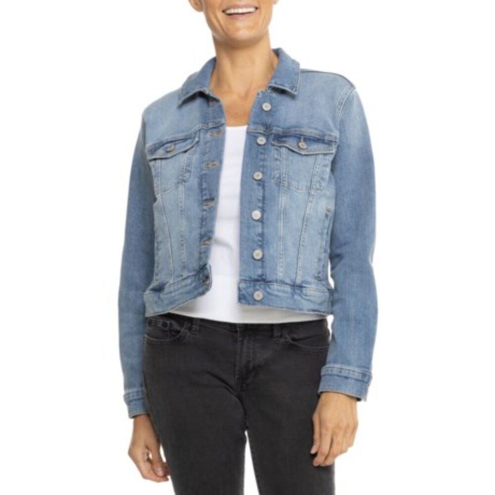 Womens Small Lucky Brand Jean Jacket Tomboy Trucker